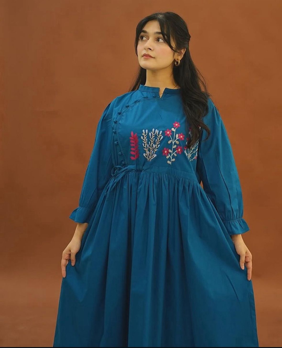 Khaddar frock