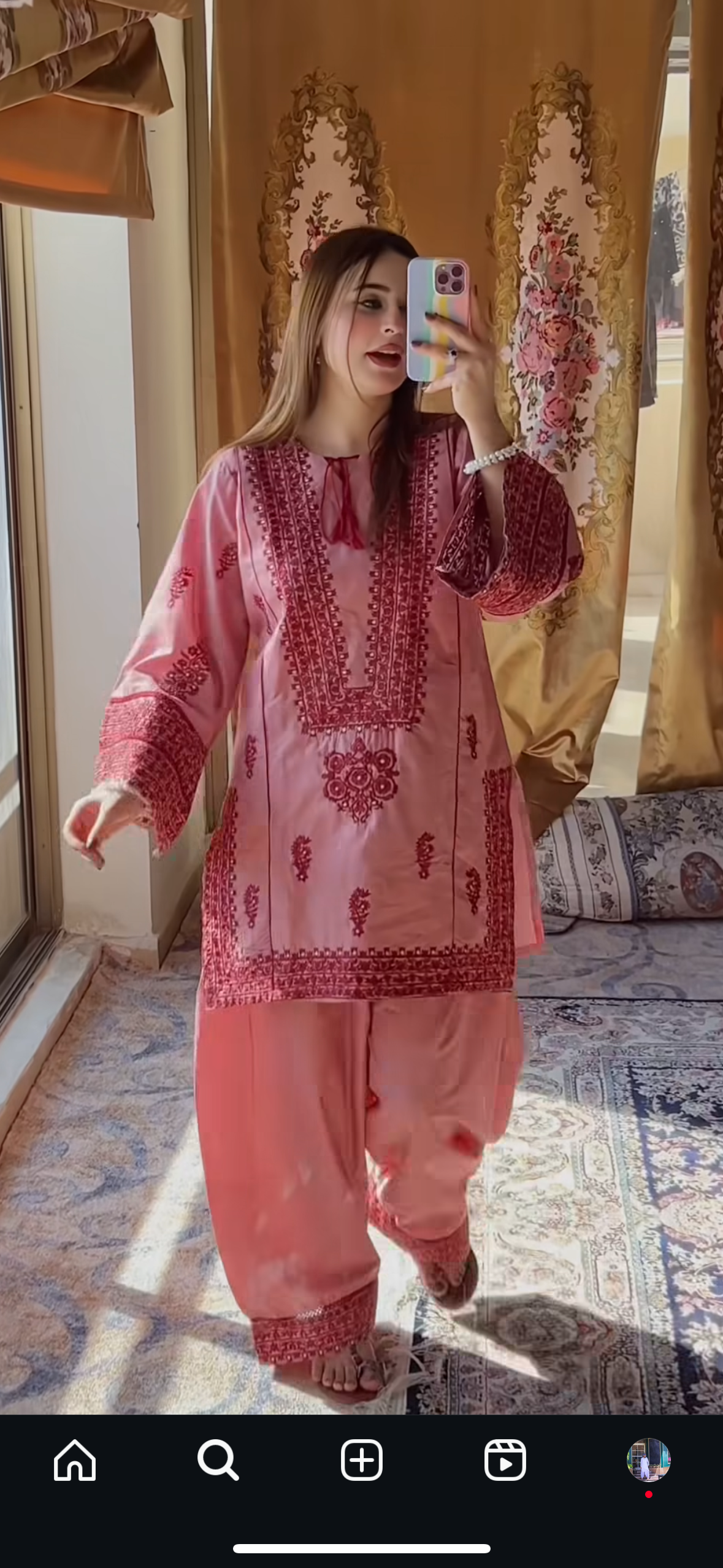 Pink Jugno Two Piece