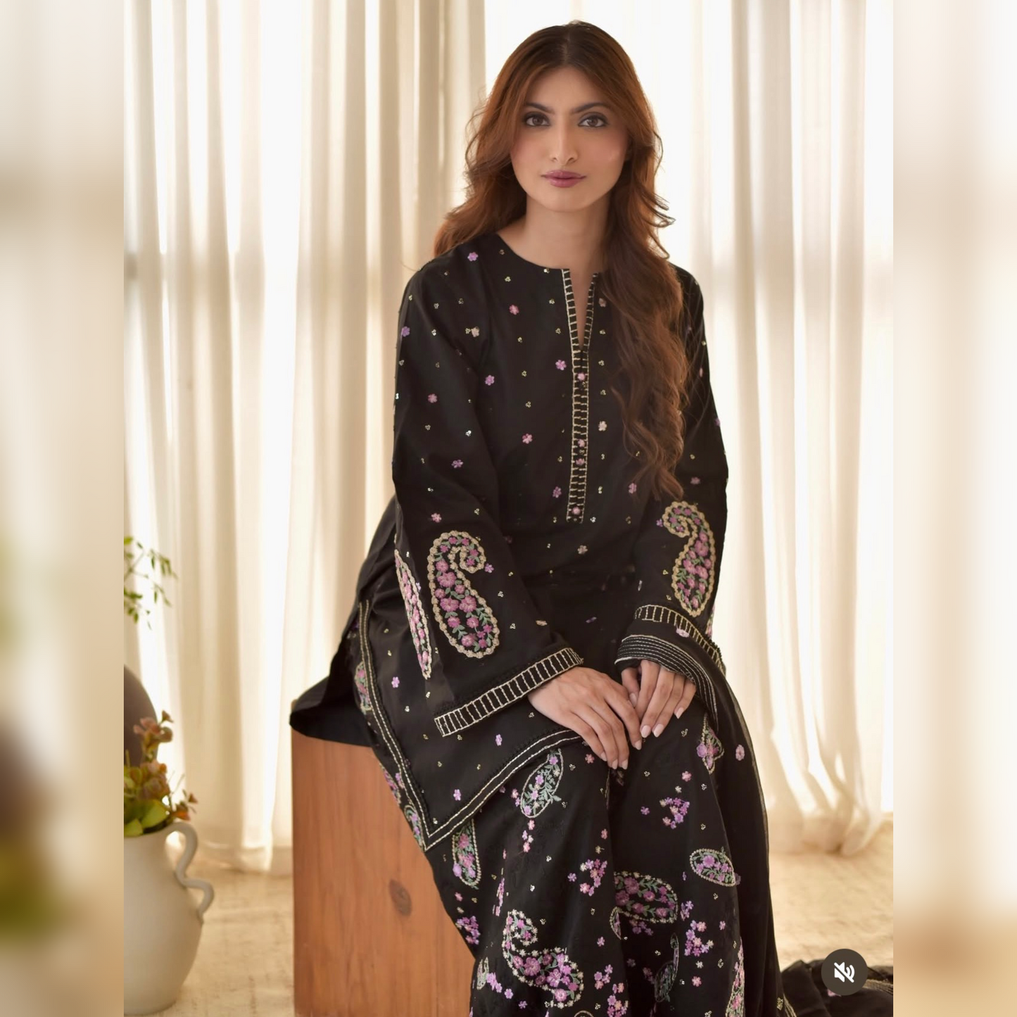 Dhanak Embroidery Two Piece