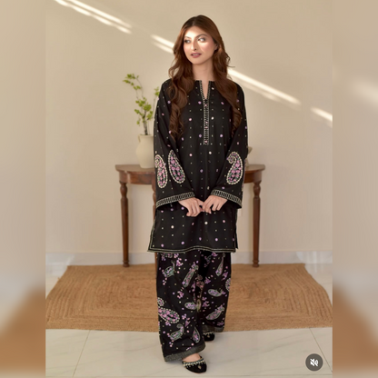 Dhanak Embroidery Two Piece