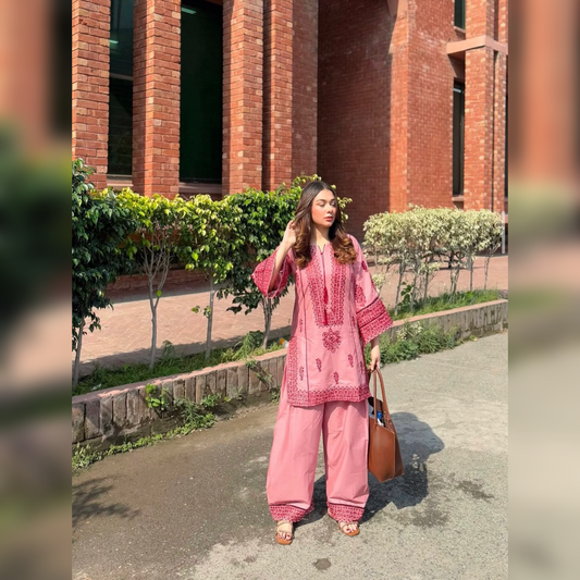 Pink Jugno Two Piece