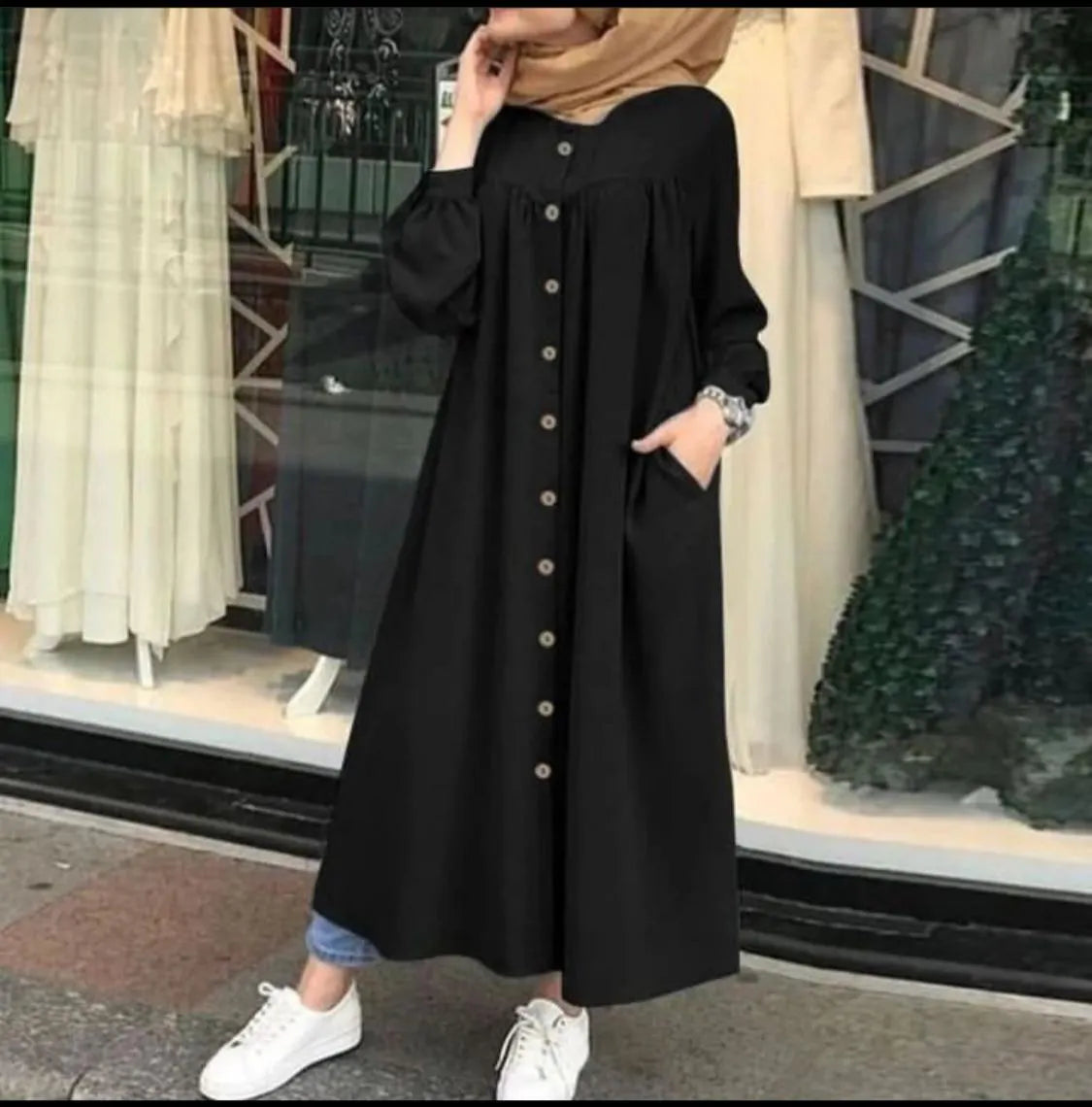 Abaya With Double Pockets