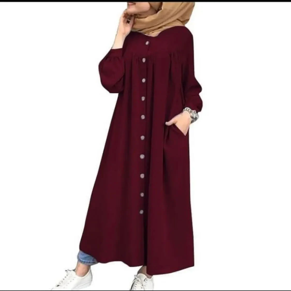 Abaya With Double Pockets