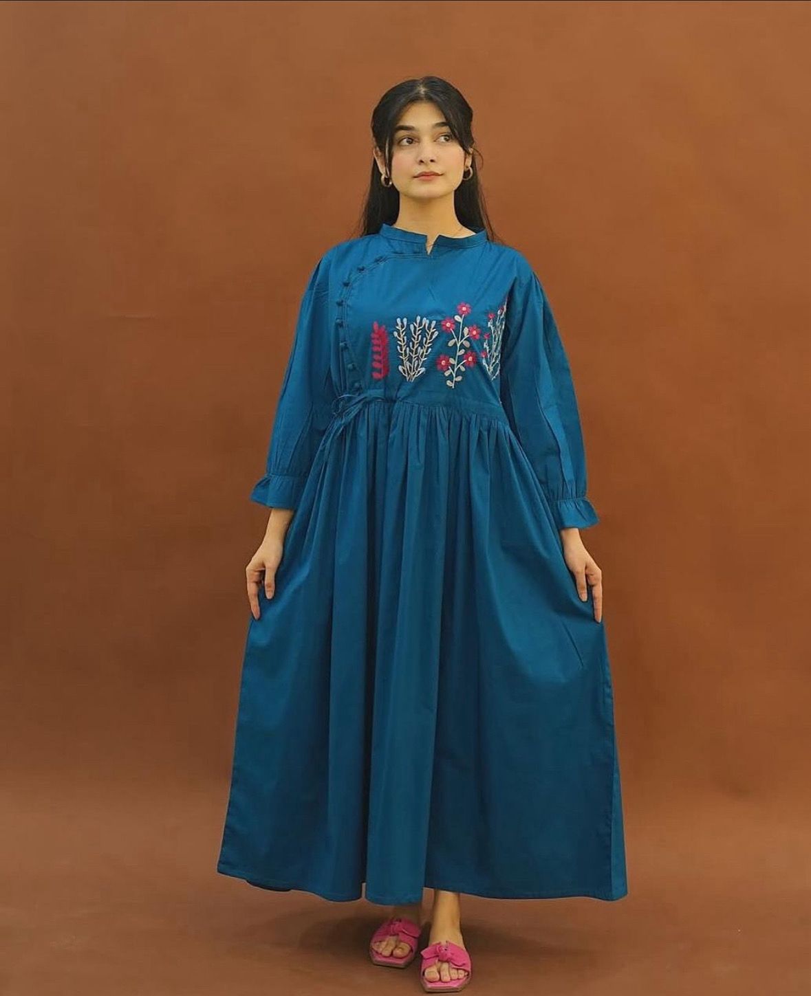 Khaddar frock